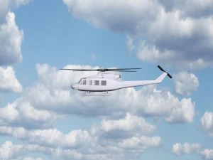 3d civilian helicopter model 3D Model
