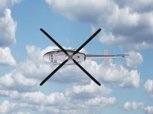 3d civilian helicopter model 3D Model