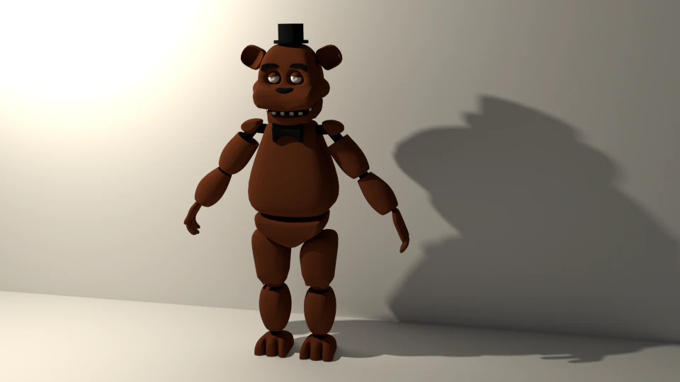 freddy five nights at freddys 3D Model .c4d .max .obj .3ds .fbx .stl .blend 