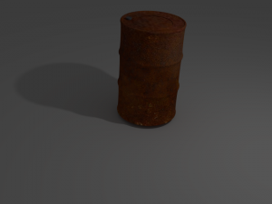 rusty barrel Modèle 3D