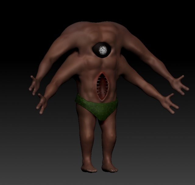 cyclops Model 3D .c4d .max .obj .3ds .fbx .stl .blend 