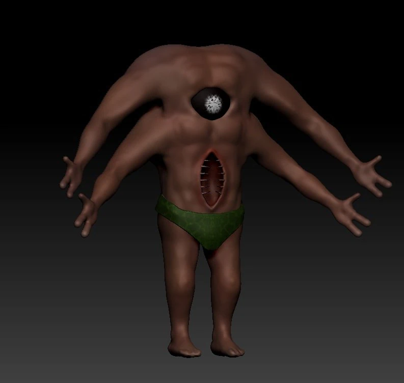 циклоп 3D Модель .c4d .max .obj .3ds .fbx .stl .blend 