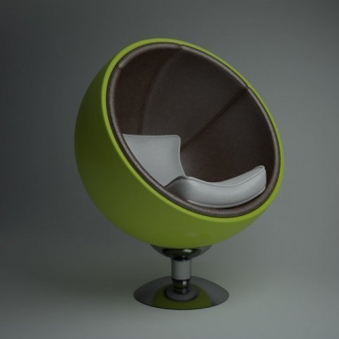egg chair 3D Model .c4d .max .obj .3ds .fbx .stl .blend
