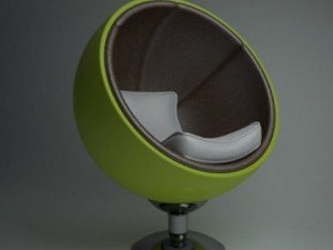 egg chair Modelo 3D
