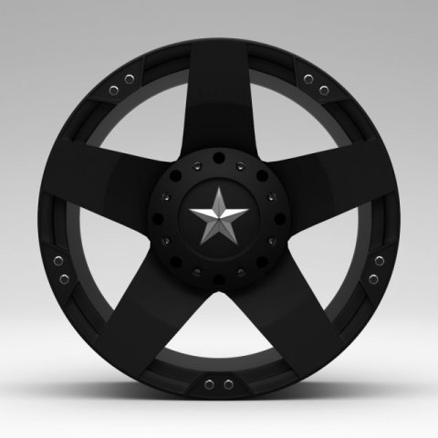 kmc xd775 rockstar dragster rim 3D Model .c4d .max .obj .3ds .fbx .stl .blend 
