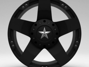 kmc xd775 rockstar dragster rim 3D Model