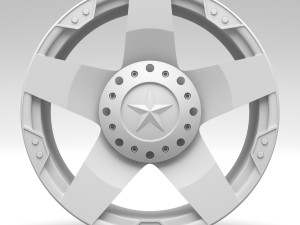 kmc xd775 rockstar dragster rim 3D Model