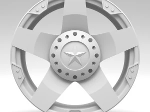 kmc xd775 rockstar dragster rim 3D Model
