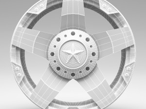 kmc xd775 rockstar dragster rim 3D Model