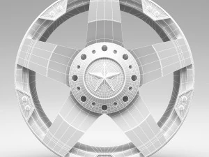 kmc xd775 rockstar dragster rim 3D Model