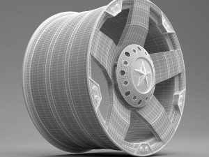 kmc xd775 rockstar dragster rim 3D Model