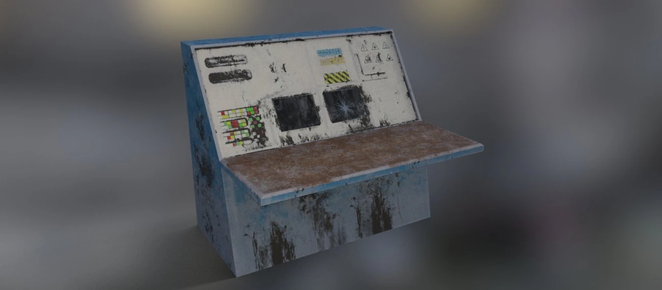 old techycomputer rustydirty 3D Model .c4d .max .obj .3ds .fbx .stl .blend 