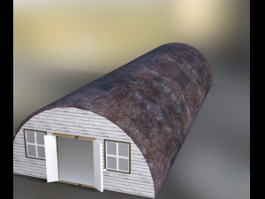 nissen hut garage estabulo 3D 模型