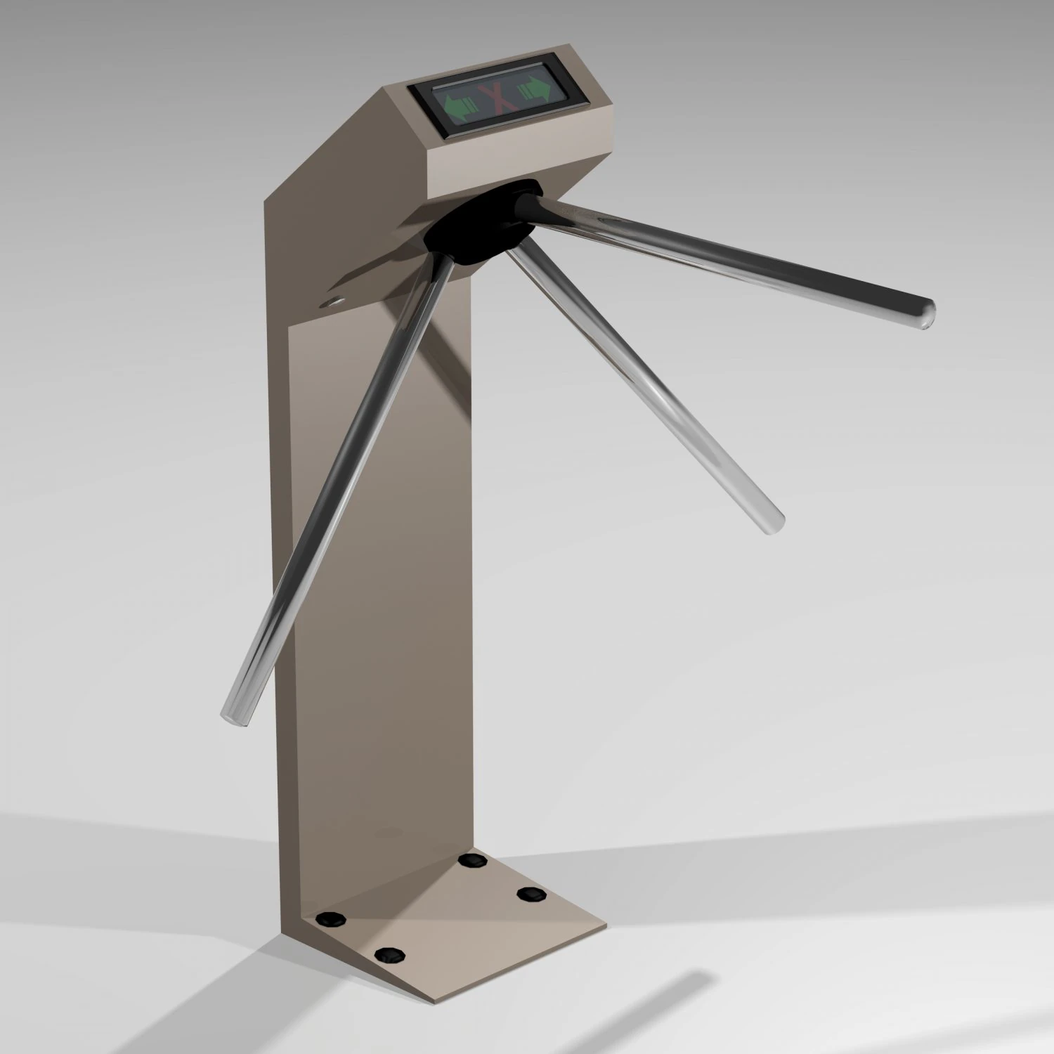 turnstile perco ttr-04-1 3D Model .c4d .max .obj .3ds .fbx .stl .blend 
