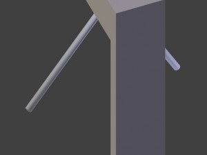 turnstile perco ttr-04-1 3D Model