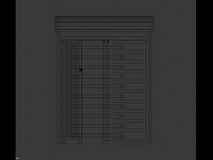 turnstile perco rtd-15 and roof 3D 모델