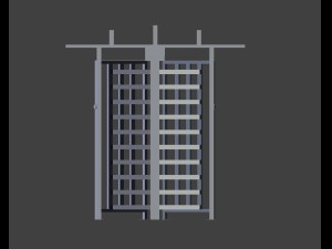 turnstile perco rtd-15 and roof 3D 모델