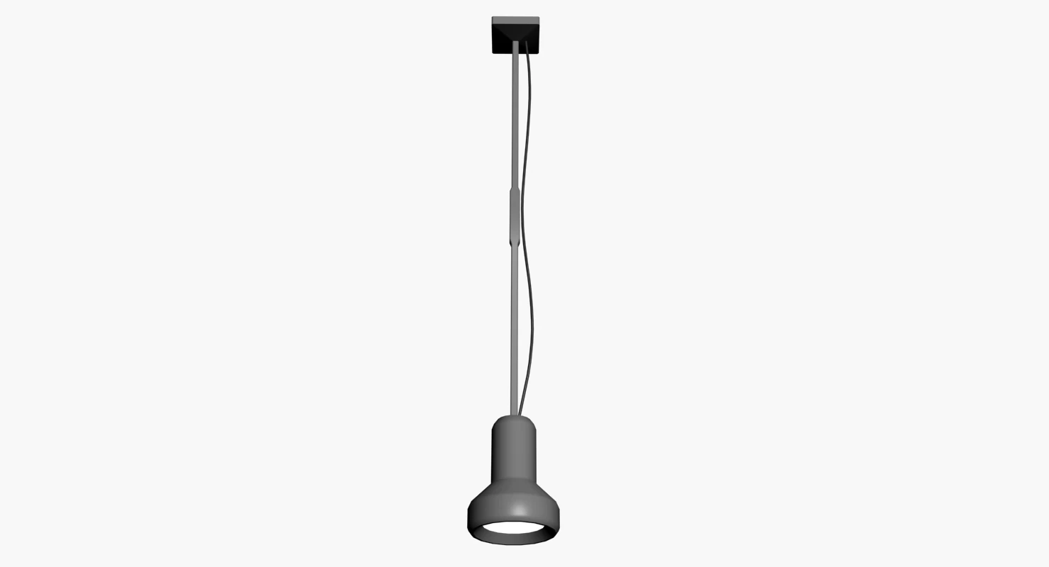 hanging factory light 3D Model .c4d .max .obj .3ds .fbx .stl .blend 