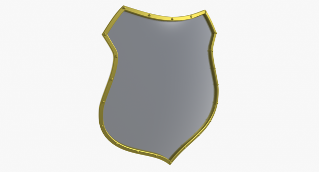medieval shield 3D Model .c4d .max .obj .3ds .fbx .stl .blend 