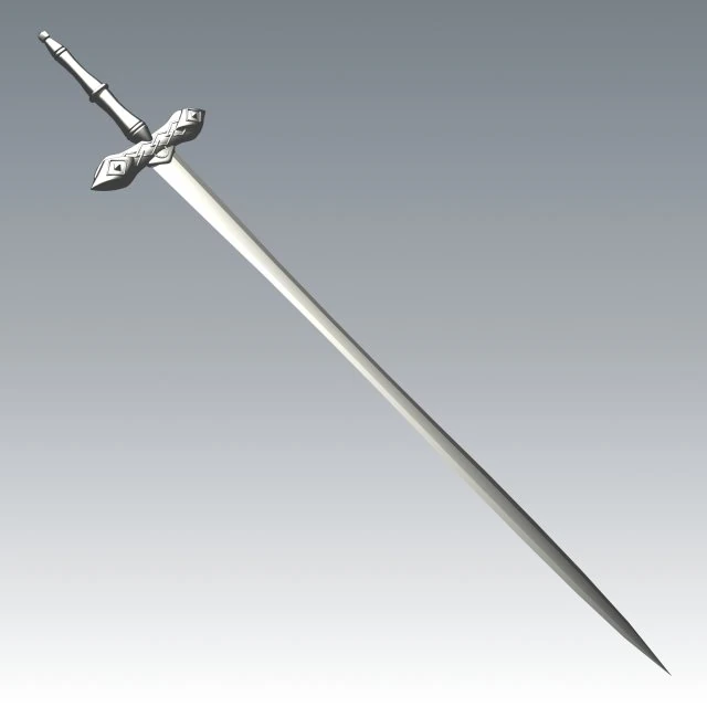 espada medieval Modelo 3D .c4d .max .obj .3ds .fbx .stl .blend 