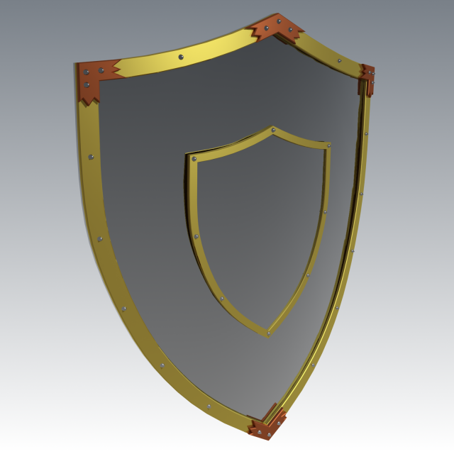 knight shield 3D-Modell .c4d .max .obj .3ds .fbx .stl .blend 