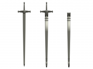 knight sword Modelo 3D