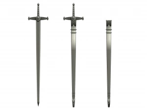 knight sword 3D Model