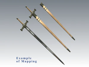 knight sword 3D Model
