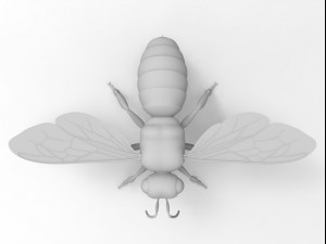 honey bee 3Dモデル