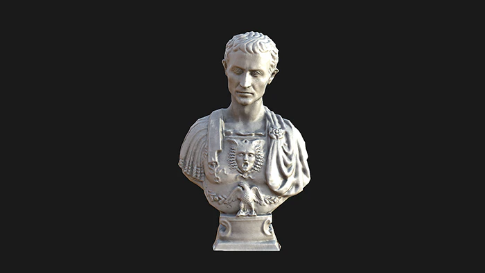 julius caesar low poly 3D Model .c4d .max .obj .3ds .fbx .stl .blend