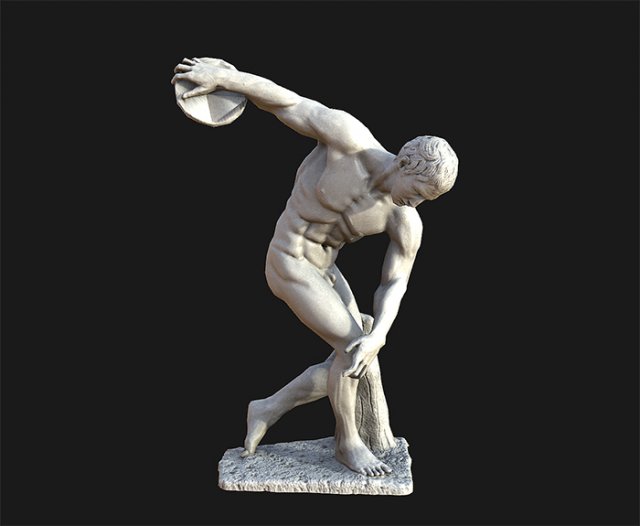 discobolus lowpoly 3D 모델 .c4d .max .obj .3ds .fbx .stl .blend 