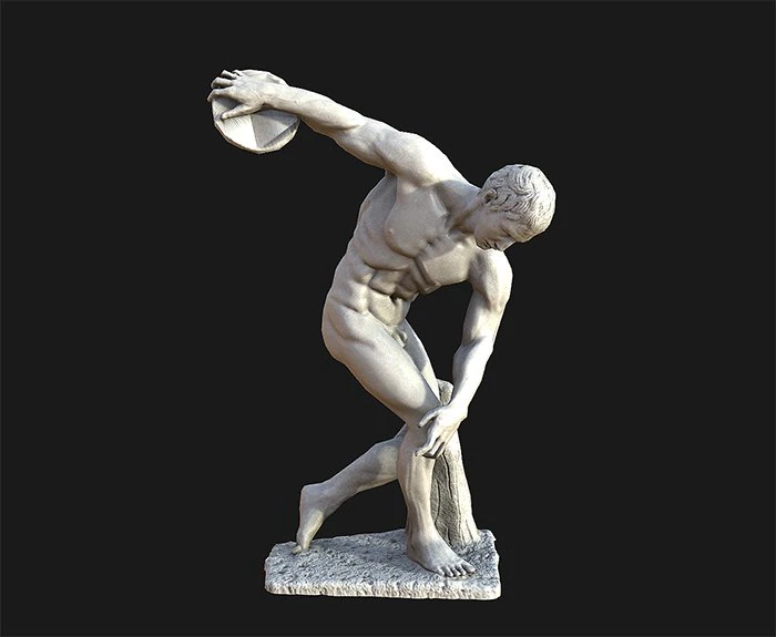 discobolus lowpoly 3D Model .c4d .max .obj .3ds .fbx .stl .blend 