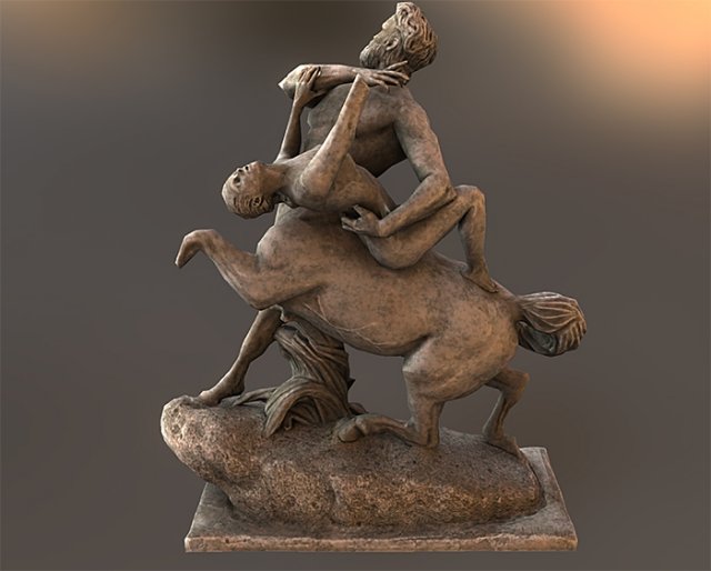 centaur lowpoly 3D Model .c4d .max .obj .3ds .fbx .stl .blend 