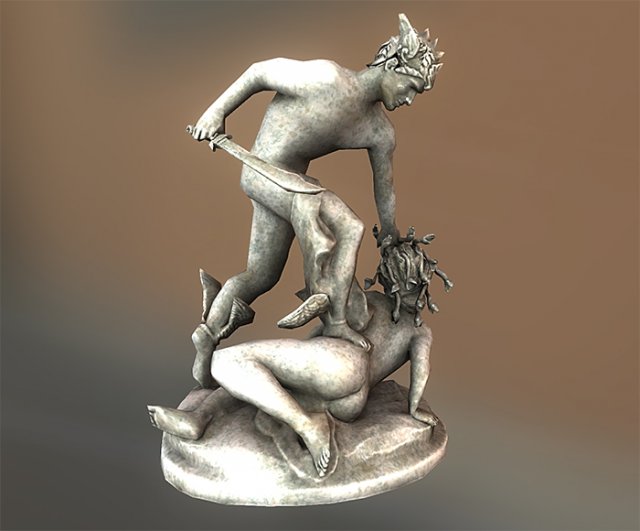 perseus and medusa lowpoly 3D 모델 .c4d .max .obj .3ds .fbx .stl .blend