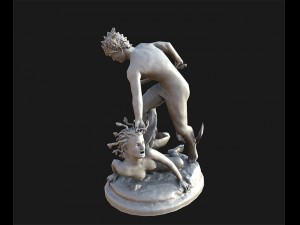 perseus and medusa lowpoly 3D 모델