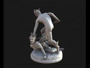 perseus and medusa lowpoly 3D Model