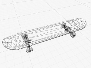 skateboard 3D 模型