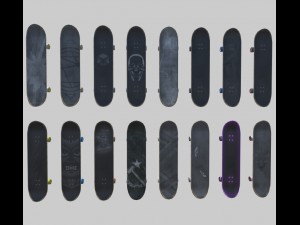 skateboard 3D 模型