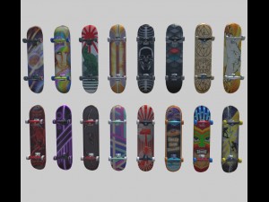 skateboard 3D 模型