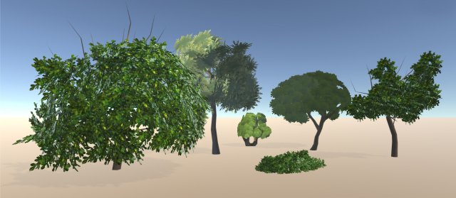 tree pack 3D 模型 .c4d .max .obj .3ds .fbx .stl .blend 