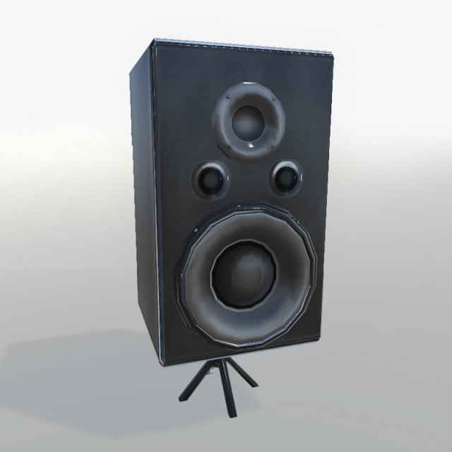 speaker Model 3D .c4d .max .obj .3ds .fbx .stl .blend 
