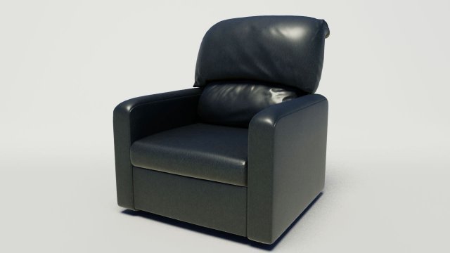 reclining chair Model 3D .c4d .max .obj .3ds .fbx .stl .blend 