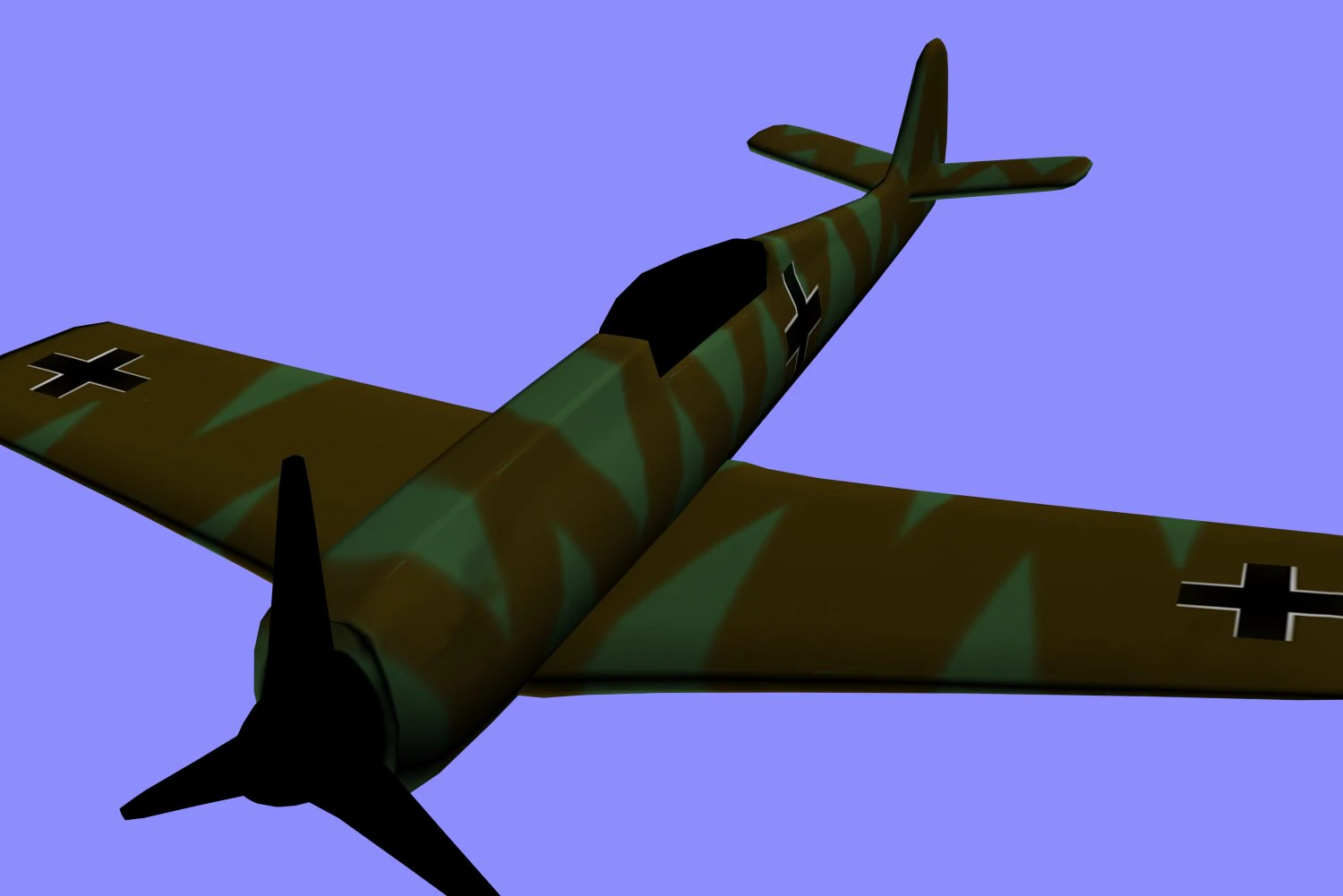 focke wulf 190 3D Model .c4d .max .obj .3ds .fbx .stl .blend 