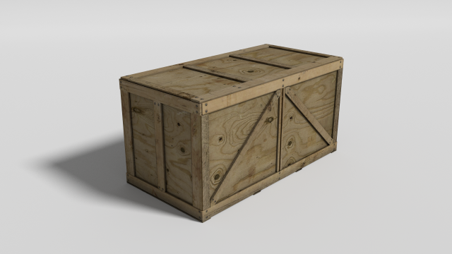 wooden crate Model 3D .c4d .max .obj .3ds .fbx .stl .blend 