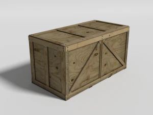 caixa de madeira Modelo 3D