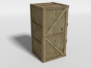 wooden crate Model 3D
