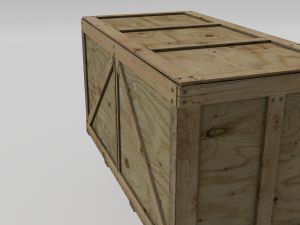 wooden crate Model 3D