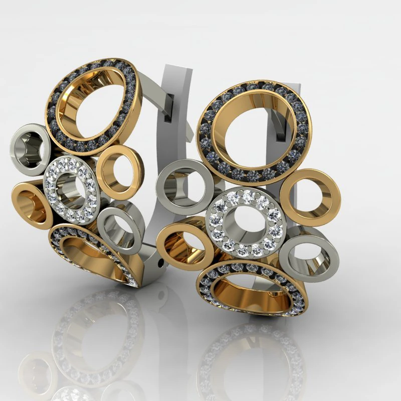olga earrings 3D Model .c4d .max .obj .3ds .fbx .stl .blend 