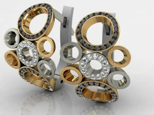 オルガイヤリング 3Dモデル