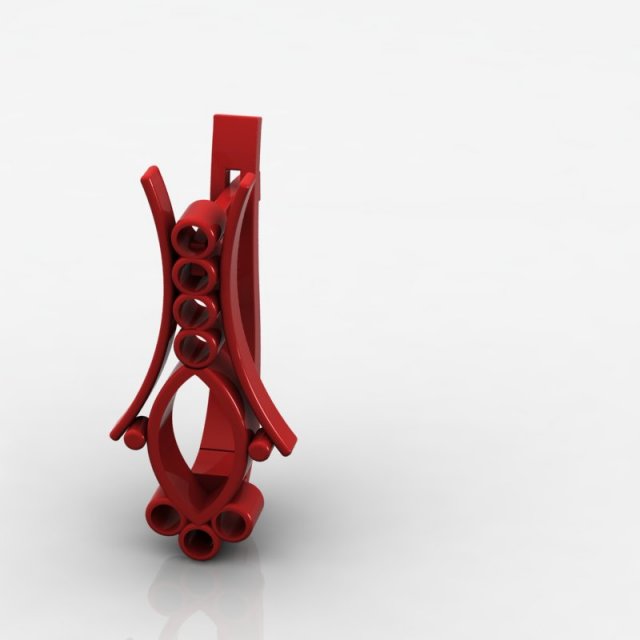 earrings mfs0009 Model 3D .c4d .max .obj .3ds .fbx .stl .blend 